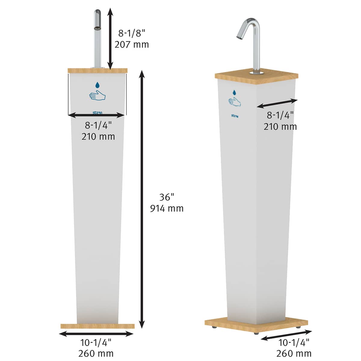 Touchless Hand Sanitizer Pillar - Image 4